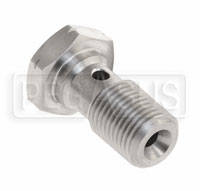 Click for a larger picture of Stainless Steel Banjo Bolt, 10mm x 1.00, Short (20mm)