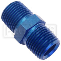 Click for a larger picture of AN911 Male NPT to Male NPT Pipe Nipple, Aluminum