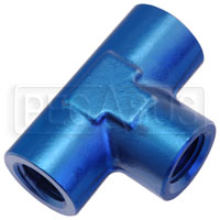 Click for a larger picture of AN917 Female NPT Pipe Tee - Aluminum