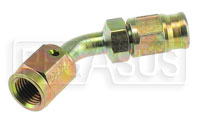 Click for a larger picture of 45 degree 3AN Hose End for Size 3 PTFE Brake Hose