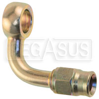 Click for a larger picture of Bent Banjo #3 Hose End, 90 Degree, 3/8 inch (10mm)