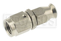 Click for a larger picture of Stainless Straight 3AN Hose End for -3 Size PTFE Hose