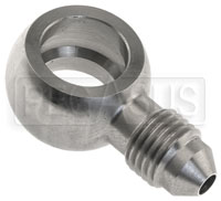 Click for a larger picture of 3AN Male to 7/16 Banjo Brake Adapter, Stainless Steel