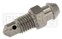 Click for a larger picture of 1/4-28 Bleeder Screw, 0.90" overall length, Stainless Steel