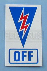 Click for a larger picture of Off Decal for Master Battery Kill Switch