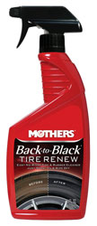 Click for a larger picture of Mothers Back to Black Tire Renew, 24oz