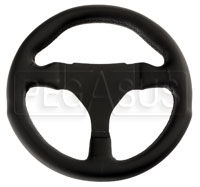 Click for a larger picture of Anatomical Smooth Leather Steering Wheel, 270mm (10.6")