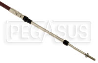 Click for a larger picture of Push-Pull Cable with Clip-in Ends, 10-32 Thread