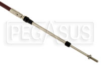 Large photo of Push-Pull Cable with Clip-in Ends, 10-32 Thread, Pegasus Part No. 3460-Size