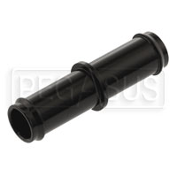 Click for a larger picture of 1/2 Straight Hose Joiner, Black Aluminum
