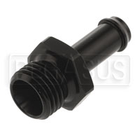 Click for a larger picture of M14 x 1.5mm Male to 5/16 Hose Barb, Black Aluminum