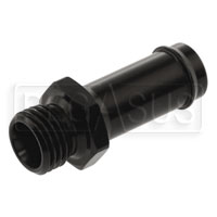 Click for a larger picture of M14 x 1.5mm Male to 1/2 Hose Barb, Black Aluminum