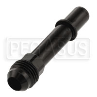 Click for a larger picture of EFI Adapter, 6AN Male to 3/8" Male QC, Black Aluminum