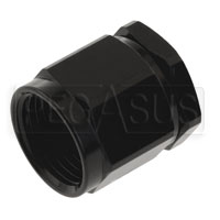 Click for a larger picture of 10AN Female Swivel to 1/8 NPT Female Adapter, Black Aluminum