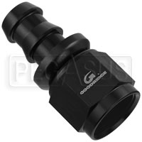 Click for a larger picture of Black Aluminum Barbed Hose Fitting to AN Female