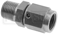 Click for a larger picture of Male NPT Pipe to Female AN Swivel Adapter, Stainless Steel