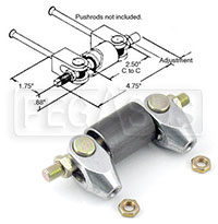 Click for a larger picture of Brake Balance Bar Assembly, 2.5 Inch Spacing, 3/8-24