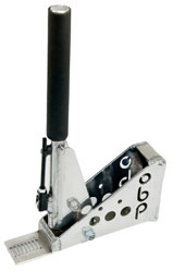 Click for a larger picture of OBP Hydraulic Handbrake, 11" Vertical Round Alum, Locking