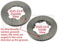 Click for a larger picture of Clearance Grooved Directional Rotor, DB2/DB5 (LD65), Left