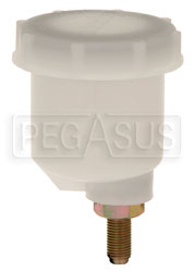 Large photo of Brake Fluid Reservoir, Offset 7/16-20 Outlet, 5 oz, Pegasus Part No. 3569