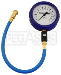 Large photo of Intercomp 4 inch Glow in Dark Tire Pressure Gauge, 0-30 psi, Pegasus Part No. 360059