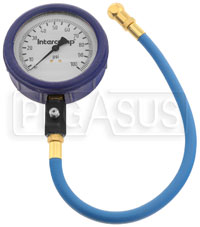 Click for a larger picture of Intercomp 4 inch Glow in Dark Tire Pressure Gauge, 0-100 psi