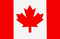 Click for a larger picture of Canadian "Maple Leaf" Flag Decal