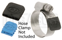 Large photo of Rubber Hose Clamp End Jacket, Pegasus Part No. 3615-Size