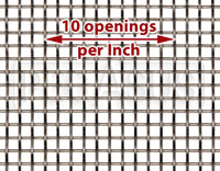 Click for a larger picture of Fine Mesh Stainless, #10 x .025 Wire (10 openings per inch)