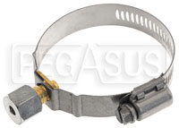 Click for a larger picture of No -Weld 1 9/16"-2 1/2" Exhaust Band Clamp for EGT Probe