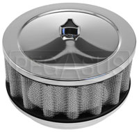 Click for a larger picture of BBR Stinger Round Air Filter Assembly, 6.25" OD x 3.00" H
