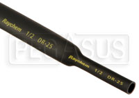 Large photo of Raychem Heavy-Wall Black Heat Shrink Tubing, per foot, Pegasus Part No. 4019-001-Size