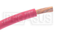 Large photo of Super Flexible Battery Cable, 4 Gauge, Red, Pegasus Part No. 4034-Size