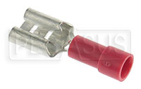 Click for a larger picture of Terminal, 22-18 Gauge Red Female Push-On