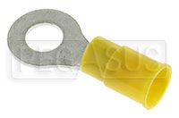 Click for a larger picture of Terminal, 12-10 Gauge Yellow - 1/4" Ring