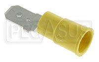 Large photo of Terminal, 12-10 Gauge Yellow - Male Push-On, Pegasus Part No. 4132