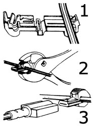 Click for a larger picture of T-Tap Splice with Male Push-On, 18-14 Gauge