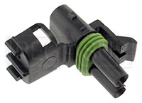 Large photo of Weather Pack 2-Pin Tower Connector Body, Pegasus Part No. 4185-002