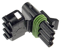 Click for a larger picture of Weather Pack 3-Pin Tower Connector Body