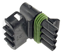 Click for a larger picture of Weather Pack 4-Pin Tower Connector Body