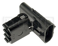 Click for a larger picture of Weather Pack 3-Pin Shroud Connector Body