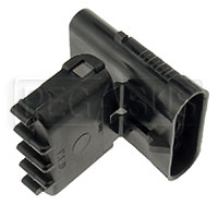 Click for a larger picture of Weather Pack 4-Pin Shroud Connector Body