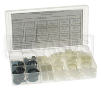 Click for a larger picture of 131 Piece Hole Bushing & Cable Clamp Assortment