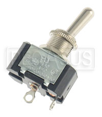 Click for a larger picture of Toggle Switch, SPST Momentary On, Solder Lug Terminals