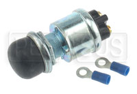 Large photo of Longacre Pushbutton Starter Switch with Rubber Cover, Pegasus Part No. 4546