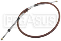Click for a larger picture of Push-Pull Cable with Clip-in Ends, 1/4-28 Thread