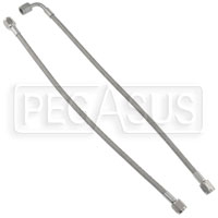 Large photo of Pre-Assembled Size 4 Braided PTFE Racing Hoses, Pegasus Part No. 4-Length-Ends