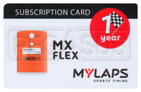 Click for a larger picture of MyLaps Subscription Card for X2 MX / Motocross, 1 Year