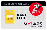 Click for a larger picture of MyLaps Subscription Card for X2 Kart / Karting, 2 Year