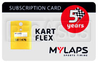 Click for a larger picture of MyLaps Subscription Card for X2 Kart / Karting, 5 Year